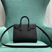 Ysl Sac De Jour Bag Grained Leather Nano Black - 22×11.5×17.5cm - 6