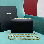 YSL Kate Small In Grain De Poudre Embossed Leather Black Gold Hardware - 20x5x12.5cm - 4