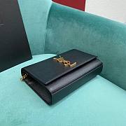 YSL Kate Small In Grain De Poudre Embossed Leather Black Gold Hardware - 20x5x12.5cm - 5