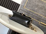 Chanel Mini Flap Bag Grained Shiny Calfskin Gold Tone Metal Black - 13x17.5x6cm - 6