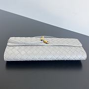 Bottega Veneta Andiamo Clutch Bag In Gray - 31x13x3cm - 5