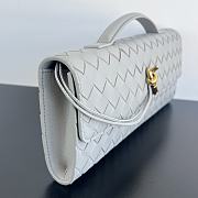 Bottega Veneta Andiamo Clutch Bag In Gray - 31x13x3cm - 3