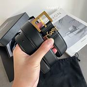 YSL Monogram Buckle Belt Black 3cm - 6