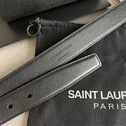 YSL Monogram Buckle Belt Black 3cm - 3