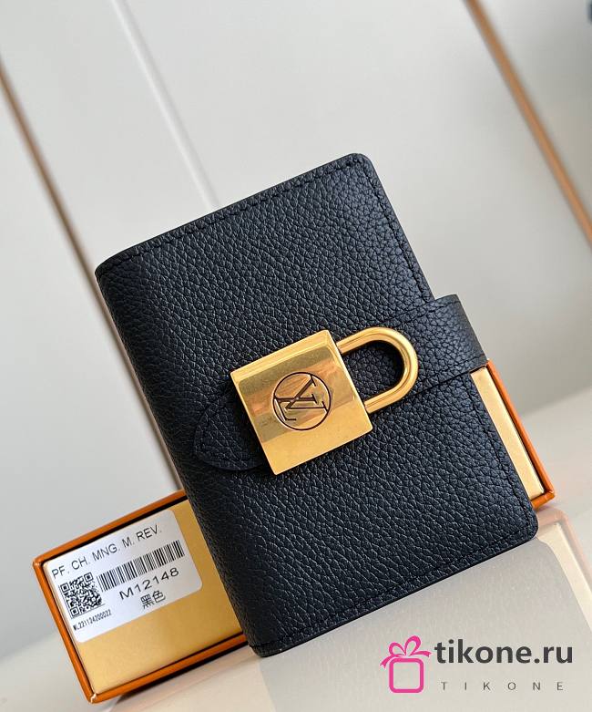 LV Low Key Compact Wallet Black M12148 - 8.5x2x11cm - 1