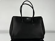 Balenciaga Bel Air Medium Carry All Bag in Black Smooth Calfskin Aged Silver - 37x26x17cm - 4