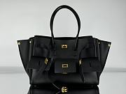 Balenciaga Bel Air Medium Carry All Bag in Black Smooth Calfskin Aged Gold - 37x26x17cm - 1