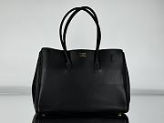 Balenciaga Bel Air Medium Carry All Bag in Black Smooth Calfskin Aged Gold - 37x26x17cm - 4