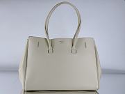 Balenciaga Bel Air Medium Carry All Bag in Soya Smooth Calfskin Aged Silver - 37x26x17cm - 2