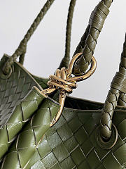 Bottega Veneta Large Parachute Olive Oil Bag - 30x26x20cm - 4