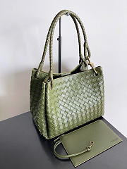 Bottega Veneta Large Parachute Olive Oil Bag - 30x26x20cm - 3