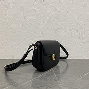 Loro Piana Small Ghiera Bag Grained Calfskin Black 8000 - 23x16x8cm - 2