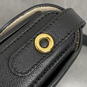 Loro Piana Small Ghiera Bag Grained Calfskin Black 8000 - 23x16x8cm - 3