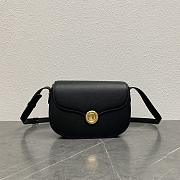 Loro Piana Small Ghiera Bag Grained Calfskin Black 8000 - 23x16x8cm - 4