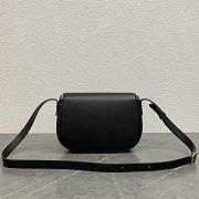 Loro Piana Small Ghiera Bag Grained Calfskin Black 8000 - 23x16x8cm - 5