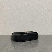 Loro Piana Small Ghiera Bag Grained Calfskin Black 8000 - 23x16x8cm - 6