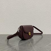 Loro Piana Small Ghiera Bag Smooth Calfskin Burgundy B4AX - 23x16x8cm - 6