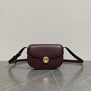 Loro Piana Small Ghiera Bag Smooth Calfskin Burgundy B4AX - 23x16x8cm - 5