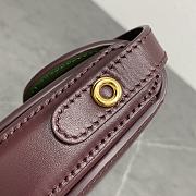 Loro Piana Small Ghiera Bag Smooth Calfskin Burgundy B4AX - 23x16x8cm - 4