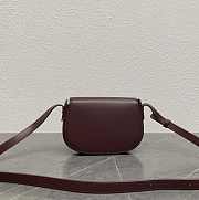 Loro Piana Small Ghiera Bag Smooth Calfskin Burgundy B4AX - 23x16x8cm - 2