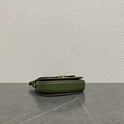 Loro Piana Small Ghiera Bag Smooth Calfskin Dark Green B4AX - 23x16x8cm - 5