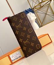 LV Clemence Wallet Pondichery Pink M12395 - 20x9x2cm - 1