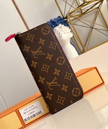 LV Clemence Wallet Pondichery Pink M12395 - 20x9x2cm