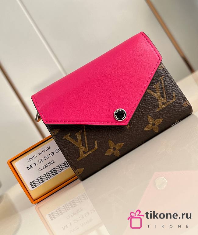 LV Victorine Wallet Monogram Canvas Pondichery Pink M12392 - 12x9.5x2.5cm - 1