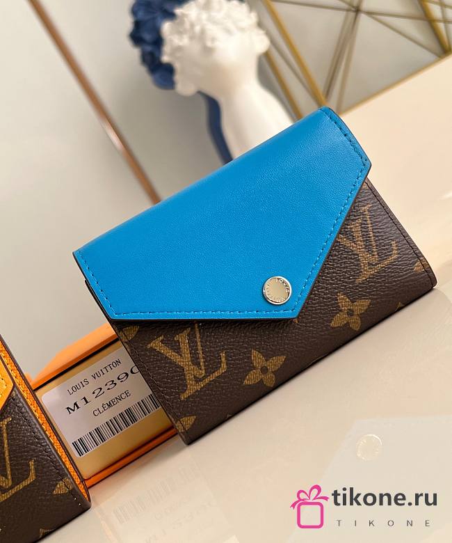 LV Victorine Wallet Monogram Canvas Gaston Blue M12885 - 12x9.5x2.5cm - 1