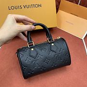 LV Nano Speedy Monogram Empreinte Black M82450 - 16x10x7.5cm - 2