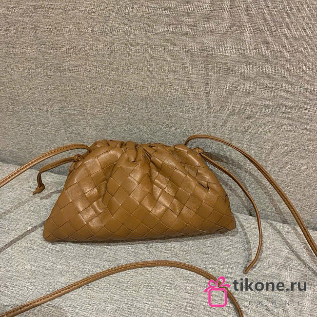 Bottega Veneta Mini Pouch Caramel - 22x13x5cm - 1