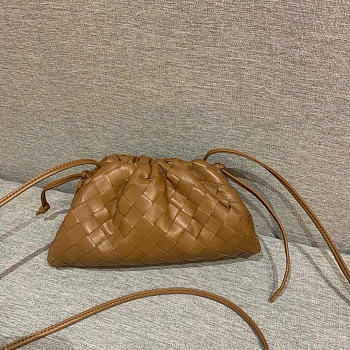 Bottega Veneta Mini Pouch Caramel - 22x13x5cm