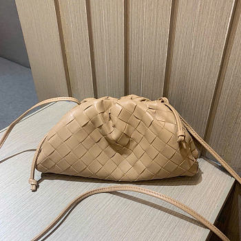 Bottega Veneta Mini Pouch Beige - 22x13x5cm