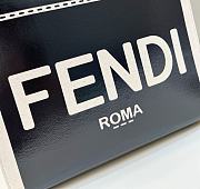 Fendi Sunshine Medium Black White Bag - 35x31x17cm - 6