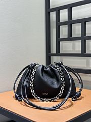 Loewe Medium Flamenco Purse In Deerskin Black - 30x20x10.5cm - 1