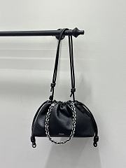 Loewe Medium Flamenco Purse In Deerskin Black - 30x20x10.5cm - 6