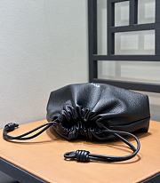 Loewe Medium Flamenco Purse In Deerskin Black - 30x20x10.5cm - 5