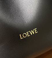 Loewe Small Squeeze Bag In Mellow Nappa Lambskin Black Black Hardware - 29x24x10.5cm - 4