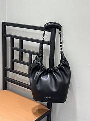 Loewe Small Squeeze Bag In Mellow Nappa Lambskin Black Black Hardware - 29x24x10.5cm - 1