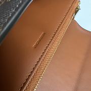 Celine Large Triomphe Wallet In Canvas and Calfskin Brown - 19x10x3cm - 4