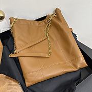 YSL Jamie Pochon In Lambskin Brown - 34x26x2cm - 4