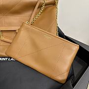 YSL Jamie Pochon In Lambskin Brown - 34x26x2cm - 3