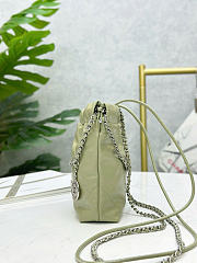 Chanel 22 Mini Bag Avocado Calfskin Silver Metal - 20x19x6cm - 3