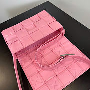 Bottega Veneta Cassette Intreccio Leather Pink - 23x15x5cm - 6