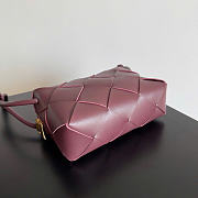 Bottega Veneta Small Cassette Camera Bag Burgundy - 22x14.5x7.5cm - 6