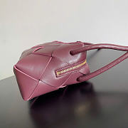 Bottega Veneta Small Cassette Camera Bag Burgundy - 22x14.5x7.5cm - 4