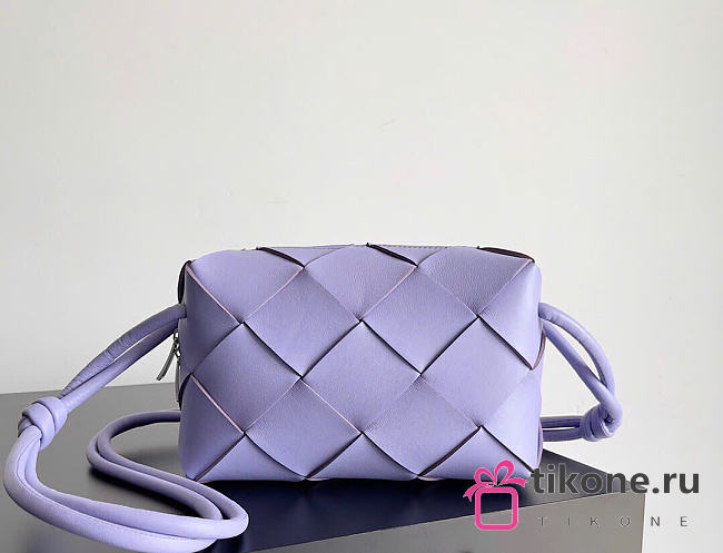 Bottega Veneta Small Cassette Camera Bag Purple - 22x14.5x7.5cm - 1