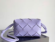 Bottega Veneta Small Cassette Camera Bag Purple - 22x14.5x7.5cm - 1