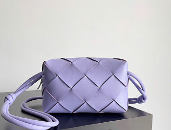 Bottega Veneta Small Cassette Camera Bag Purple - 22x14.5x7.5cm