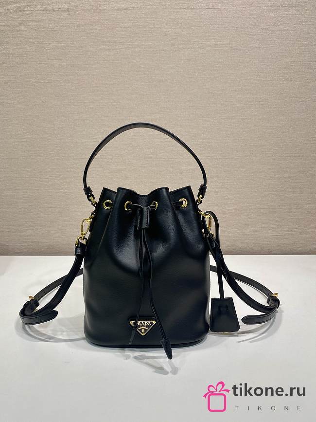 Prada Leather Mini Bag Black - 19.5x15.5x10cm - 1